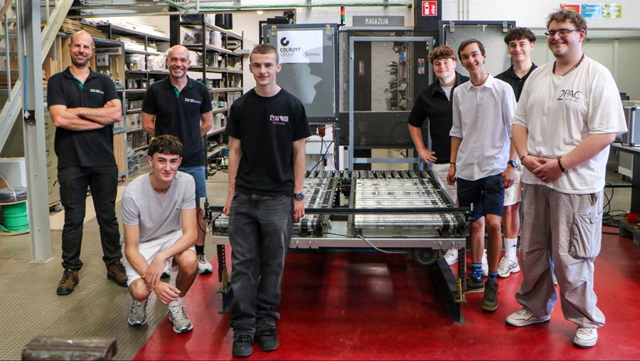 Colruyt Group en technische scholen geven industrieel materiaal nieuw leven