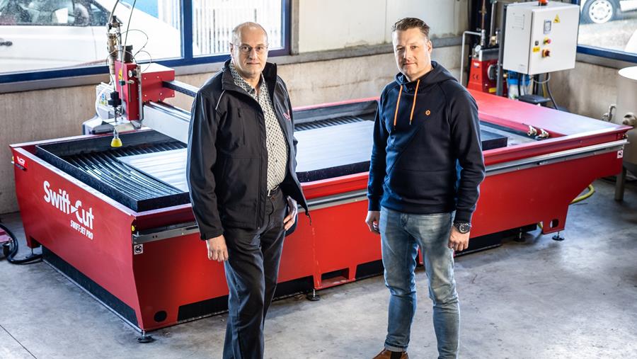 Spimabo flexibeler door CNC-waterjet snijsysteem