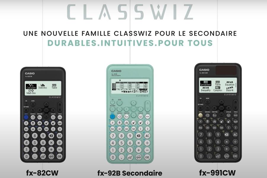 Une nouvelle gamme de calculatrices CASIO pour le secondaire