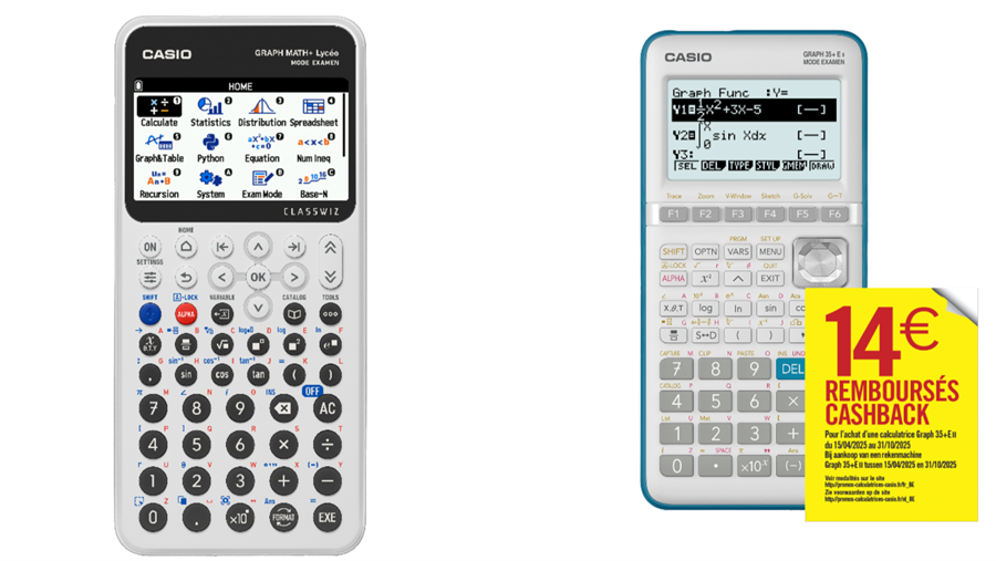 Ontdek Graph Math+, de nieuwe grafische rekenmachine van CASIO