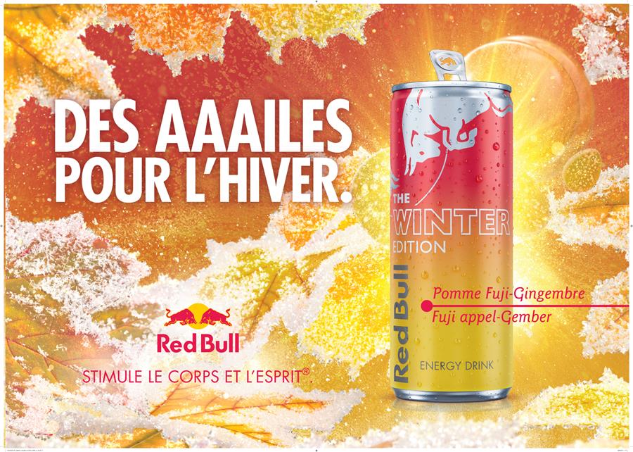 Le nouveau Red Bull Winter Edition au goût de pomme fuji et gingembre