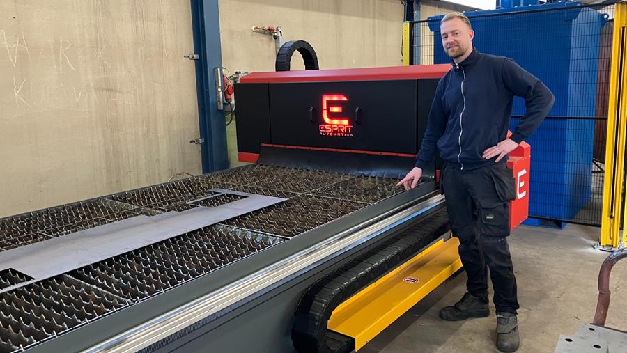 Mallens Constructiebedrijf investeert in Esprit CNC-lasersnijmachine
