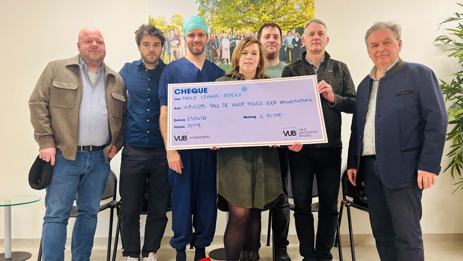 UZ Brussel en VUB ontvangen schenking ter bevordering immunotherapieonderzoek