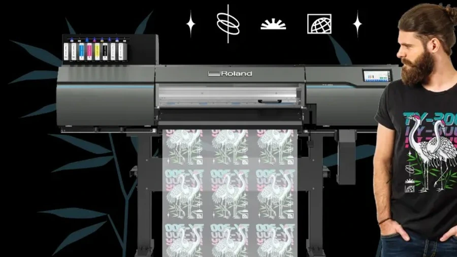 Roland DG introduceert technische verbeteringen aan de TY-300 Direct-to-Film printer