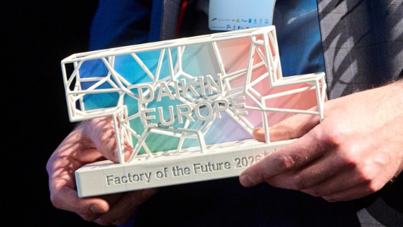 Daikin Oostende wint voor de vierde keer op rij de Factory of the Future award