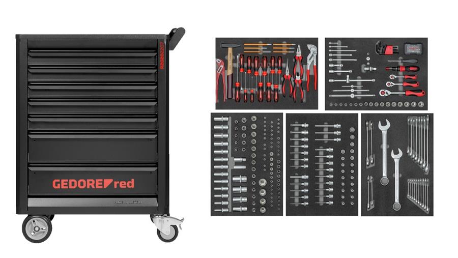 Gereedschapswagen vol handige tools