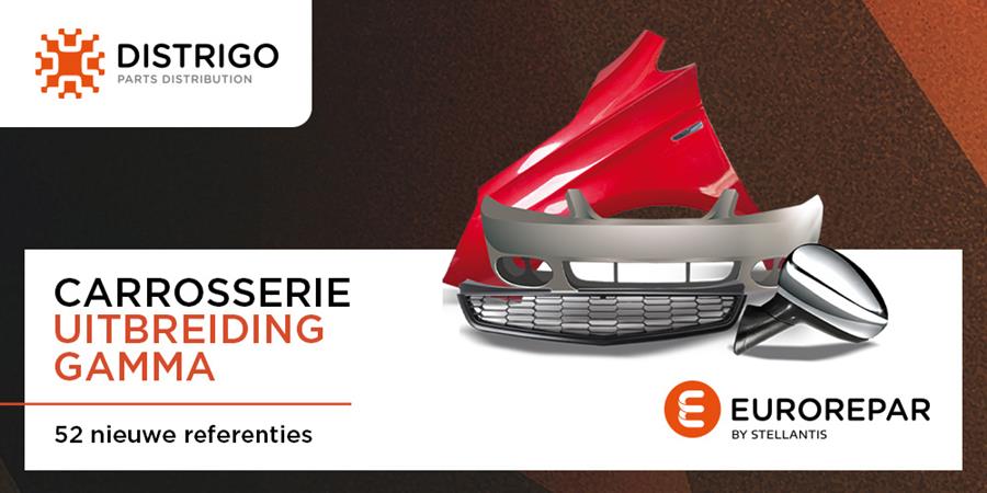 EUROREPAR breidt zijn carrosseriegamma uit