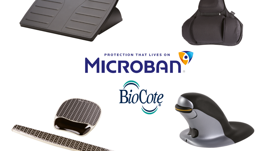 Un bureau (à domicile) hygiénique avec les produits Microban® de Fellowes